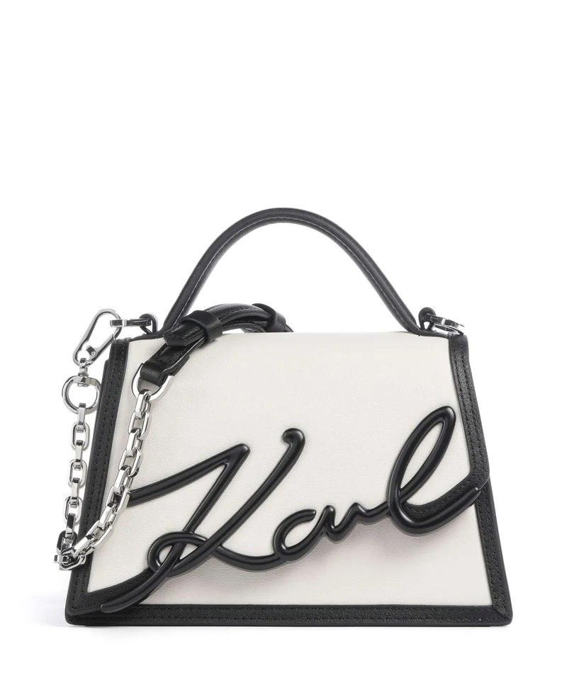 Karl Lagerfeld K/Signature 2.0 Crossover väska white/black