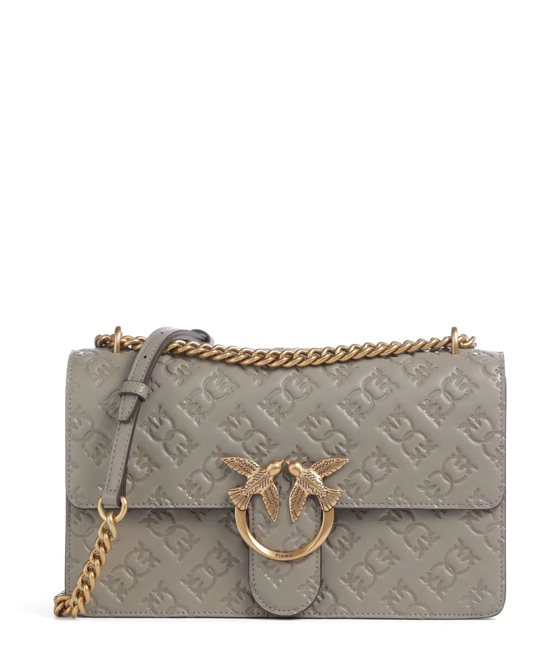 Pinko Love One Classic Axelremsväska noce/antique gold