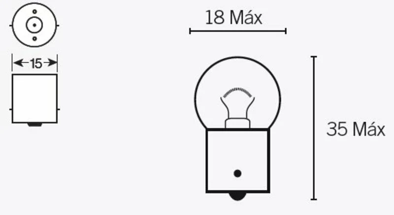 TECNIUM G18 Light Bulbs 6V 10W - x10 1079294