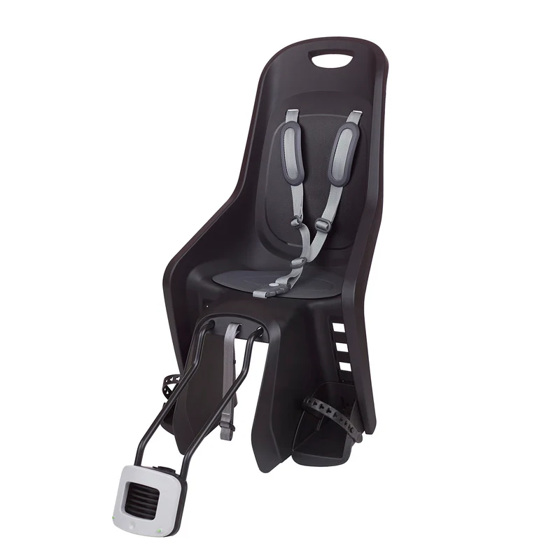 POLISPORT Bubbly Maxi Plus FF 29" Rear Child Bike Seat Frame Mounting - Black/Dark Grey 8406700023