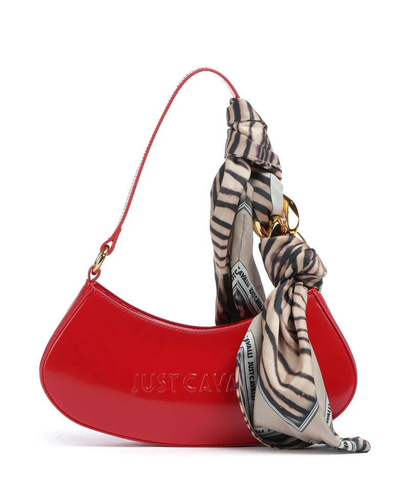 Just Cavalli Chain Foulard Axelremsväska barbados cherry