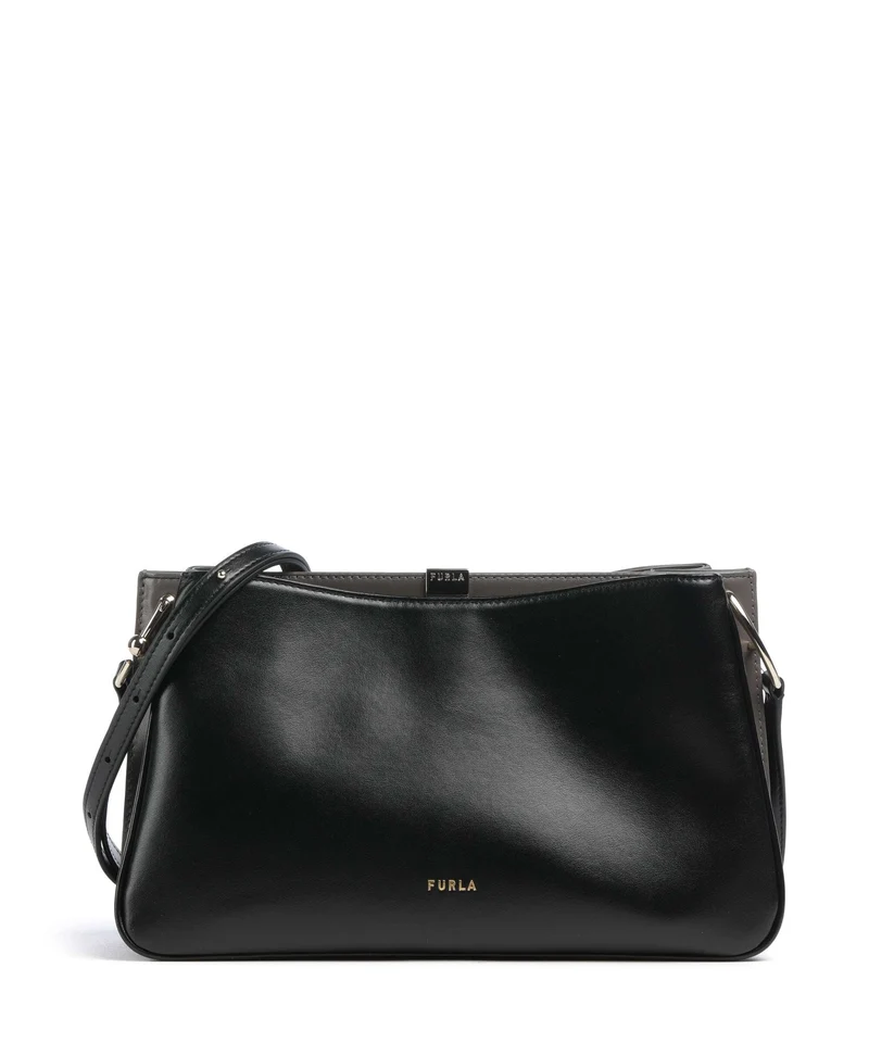 Furla Agata M Crossover väska nero/urban gray