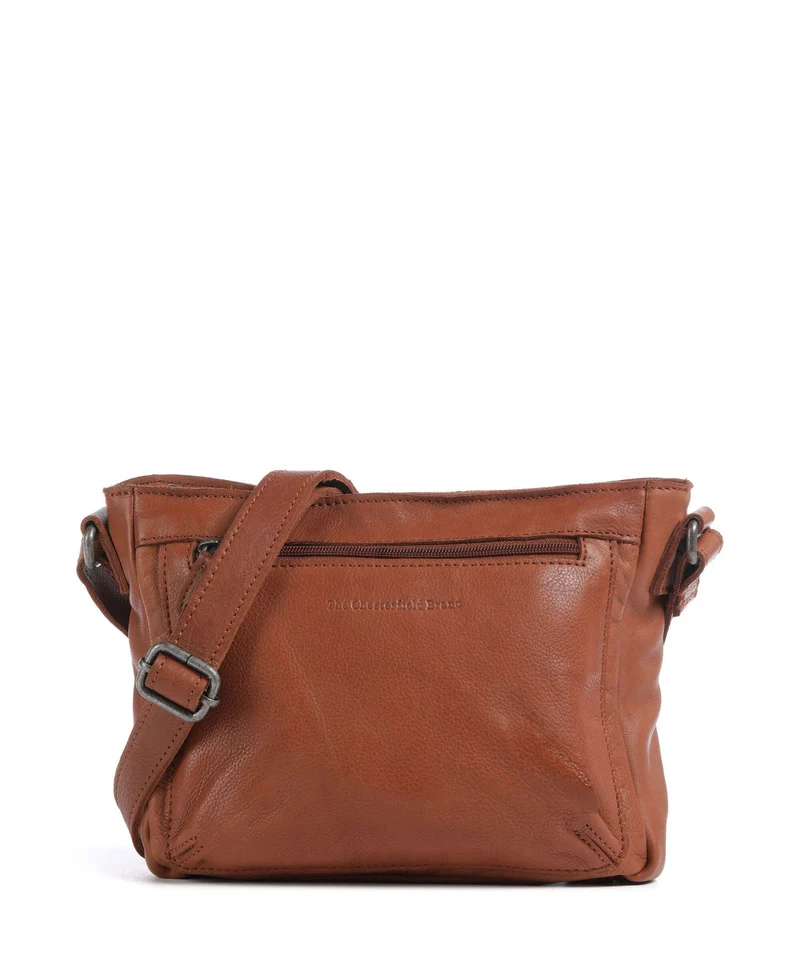 The Chesterfield Brand Washed Waxed Cow Aston Crossover väska cognac