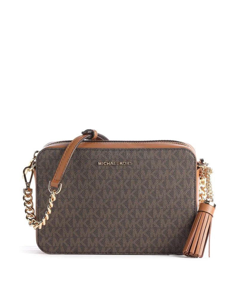 Michael Kors Jet Set Crossover väska brown