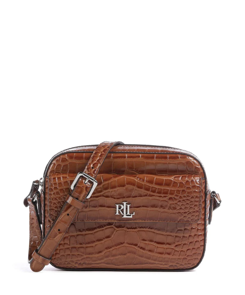 Lauren Ralph Lauren Marcy Medium Crossover väska tobacco