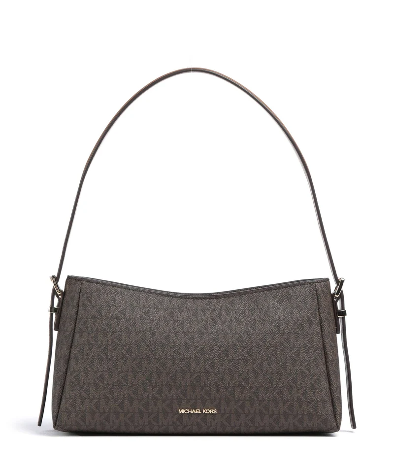 Michael Kors Moore Medium Axelremsväska brown/acorn