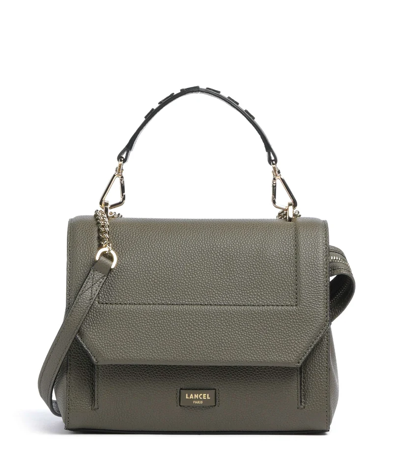 Lancel Ninon M Axelremsväska dark khaki