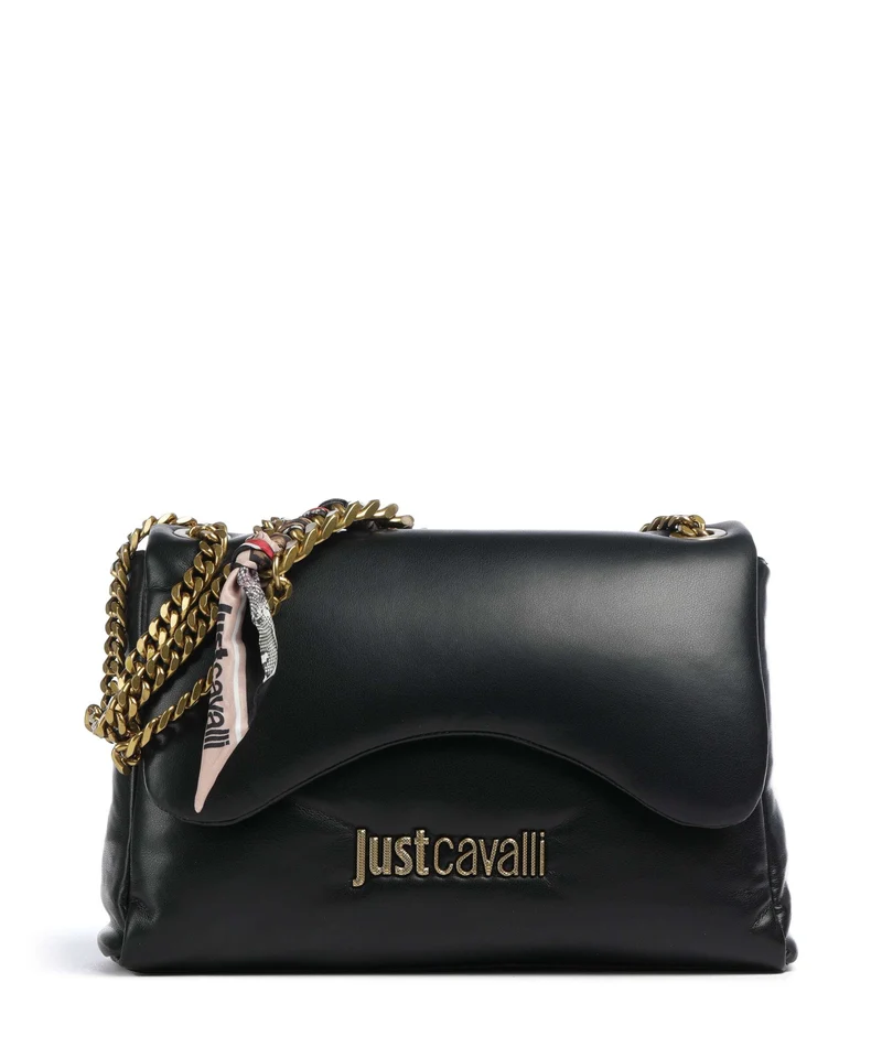 Just Cavalli Puffy Foulard Axelremsväska black