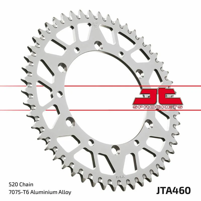 JT SPROCKETS Aluminium Ultra-Light Rear Sprocket 460 - 520 JTA460.52BLK