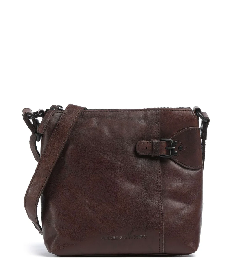 Spikes & Sparrow Bronco Serina Crossover väska dark brown