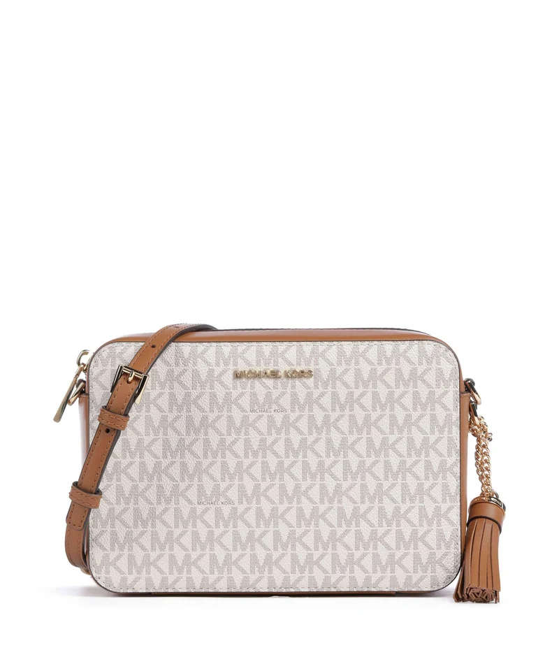 Michael Kors Jet Set Crossover väska vanilla