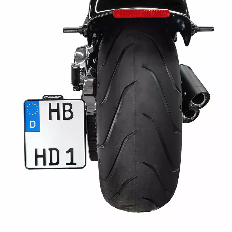 HEINZ BIKES LIC.PLT. SM W/TL BK DEU HBSKZ-XL