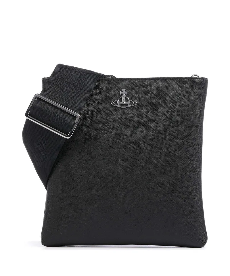 Vivienne Westwood Squire Square Saffiano Crossover väska black