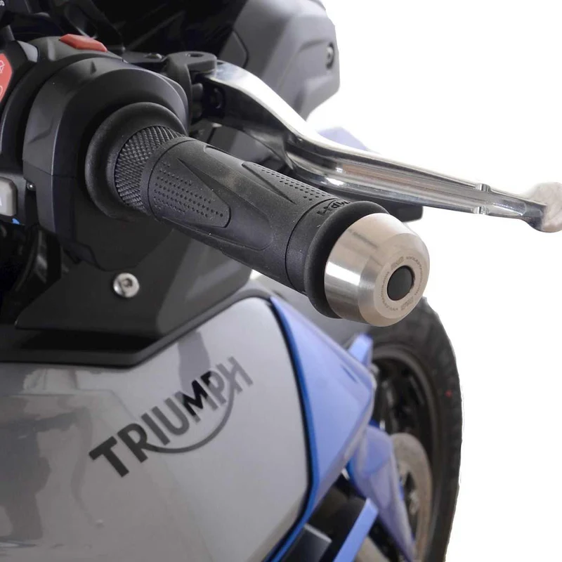 Stainless Bar Ends, Triumph Tiger 850 Sport 21- (WITHOUT handguards) / Speed Triple 1200 RS 21- (WITH BE mirrors)