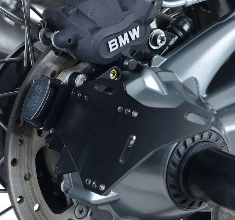 Licence Plate Holder, BMW R Nine T 14-23 (for use with pillion seat and subframe). FOR US-SPEC BIKES ONLY