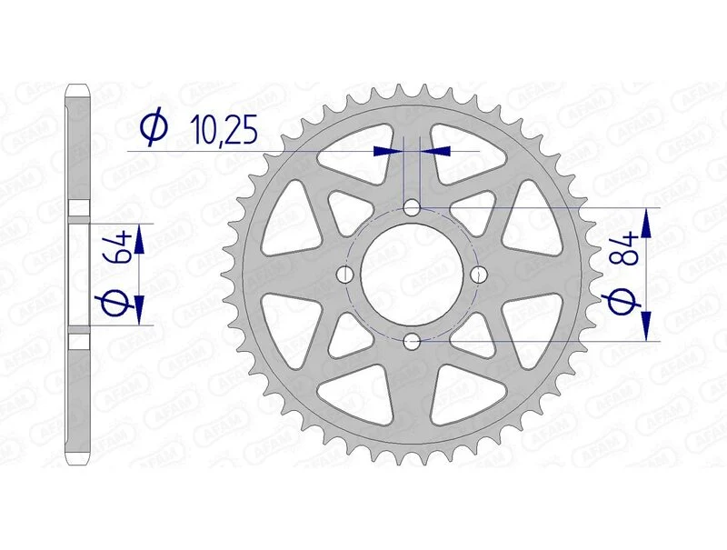 AFAM Aluminium Rear Sprocket 15310 - 520 15310-40
