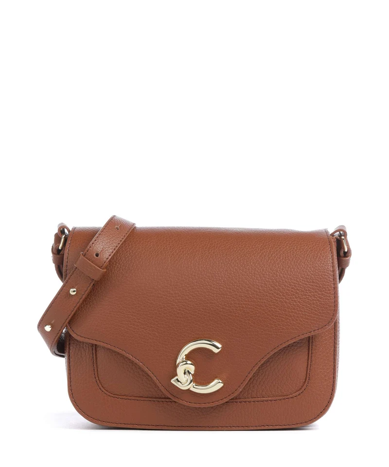 Coccinelle C-Me Crossover väska cognac