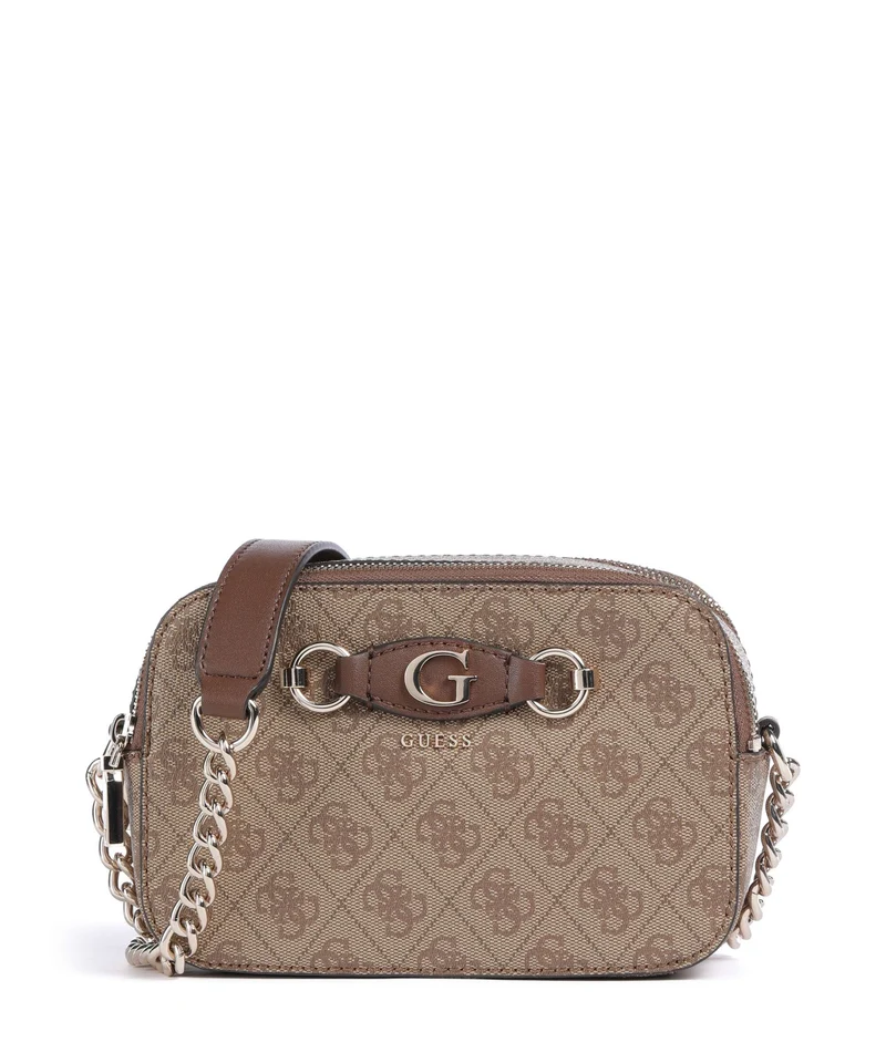 Guess Izzy Crossover väska latte logo/brown