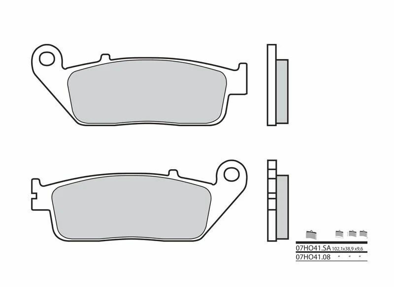 BREMBO Street Sintered Metal Brake pads - 07HO41SA 07HO41SA