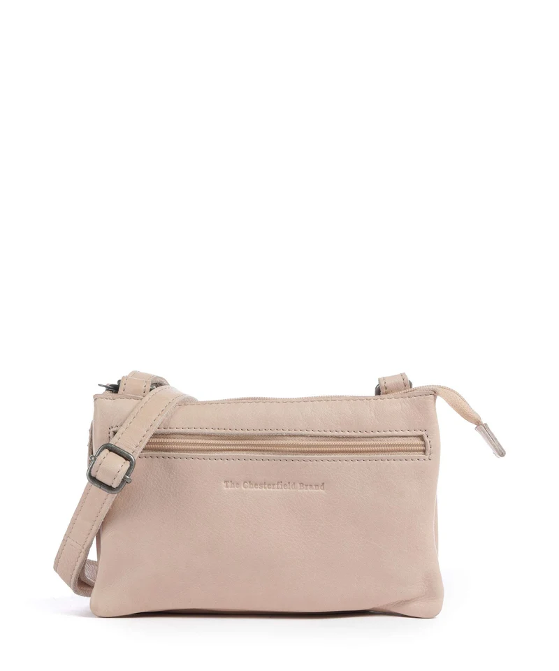 The Chesterfield Brand Washed Waxed Cow Osaka Crossover väska beige