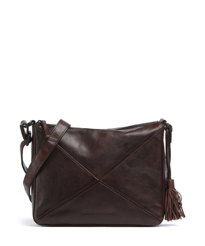 Spikes & Sparrow Apache Lilla Crossover väska dark brown