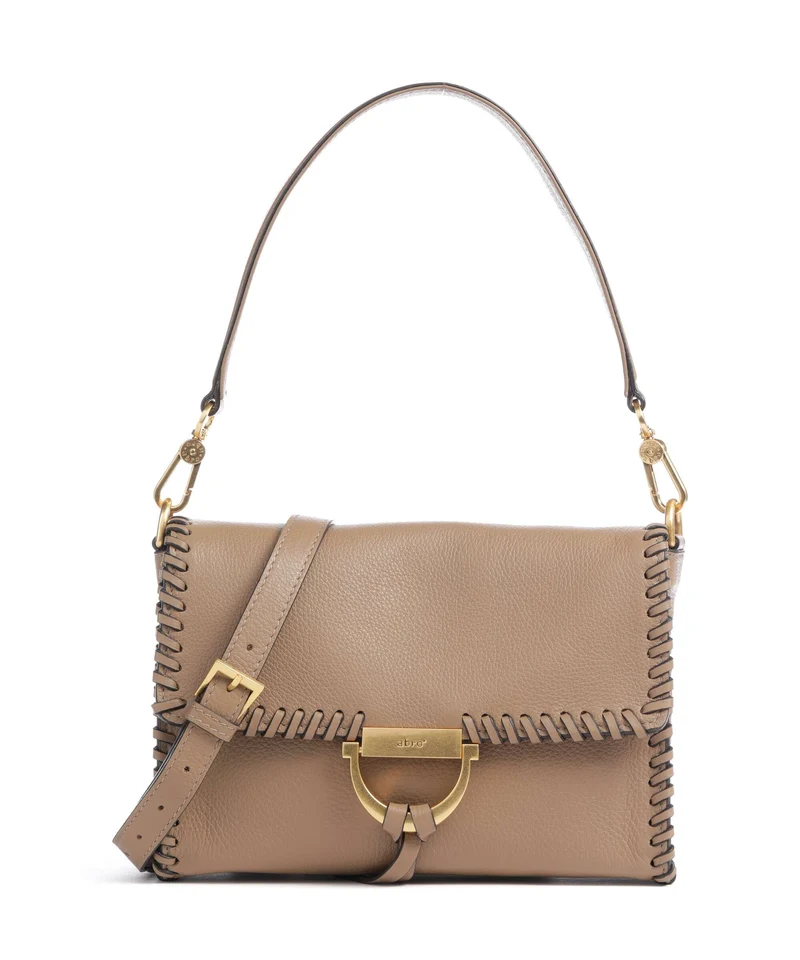 Abro Dalia Temi Stitch Axelremsväska cappuccino
