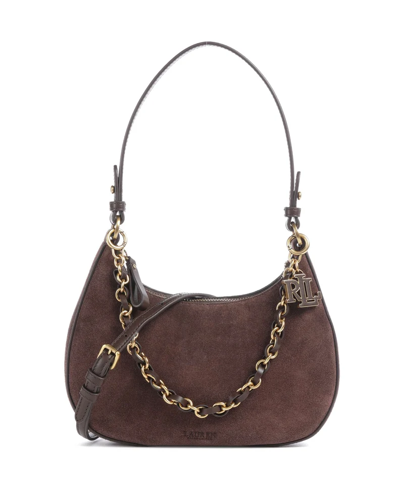 Lauren Ralph Lauren Marcy Medium Axelremsväska chestnut brown