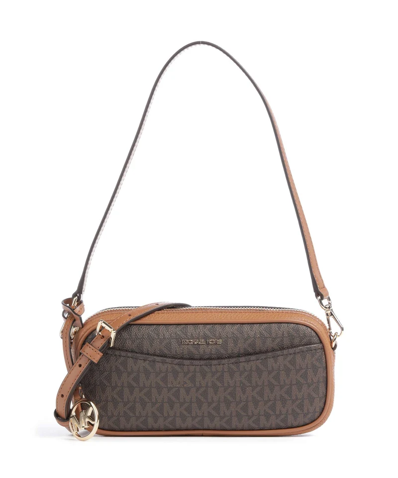 Michael Kors May Small Axelremsväska brown/acorn