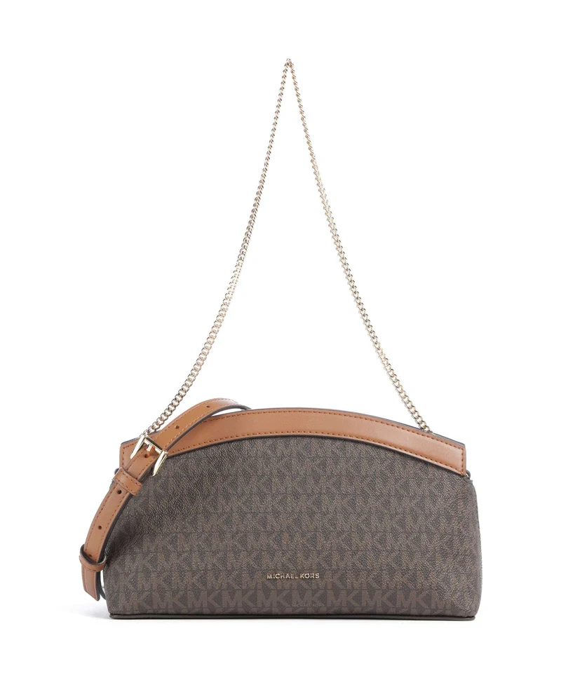 Michael Kors Athena Small Axelremsväska brown/acorn