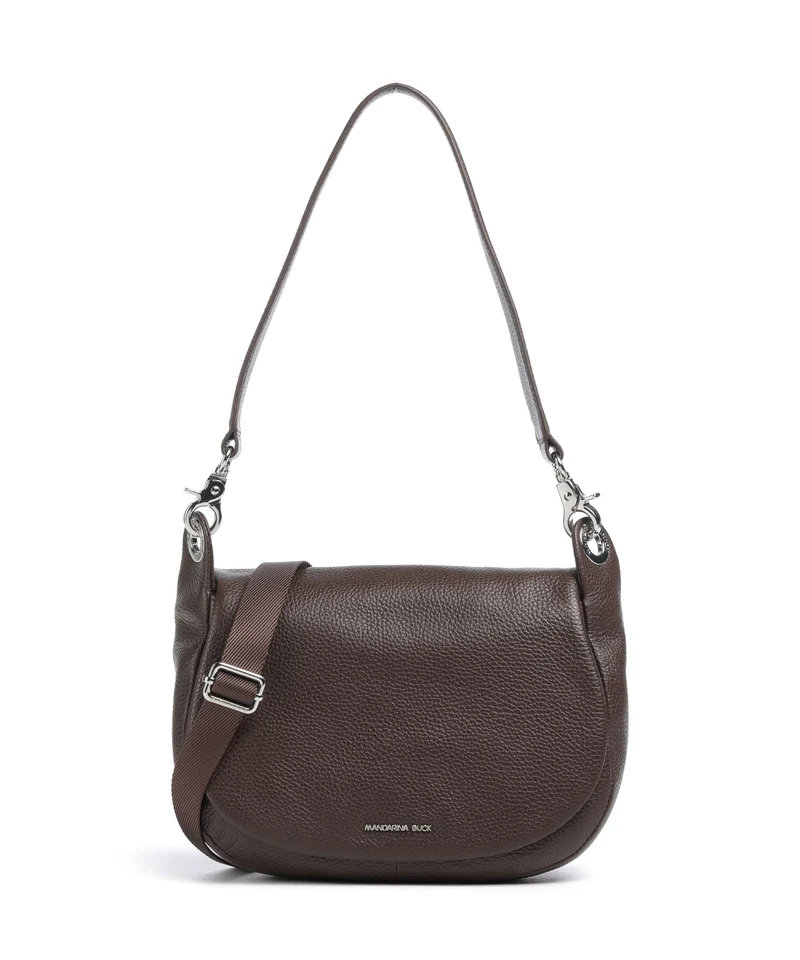 Mandarina Duck Mellow Leather Axelremsväska espresso