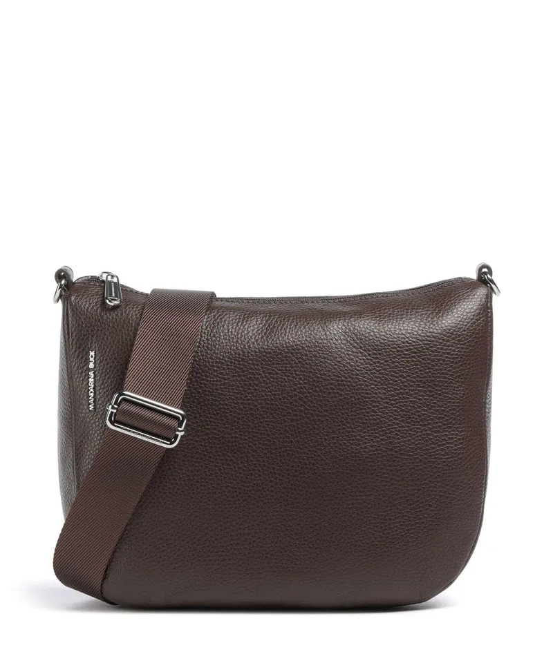Mandarina Duck Mellow Leather Crossover väska espresso