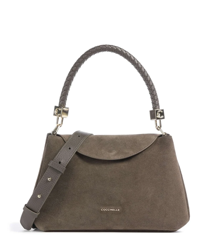 Coccinelle Tiggy Suede Axelremsväska fango