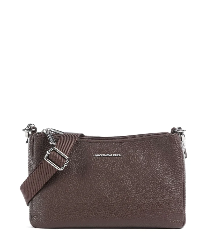 Mandarina Duck Mellow Leather Crossover väska espresso