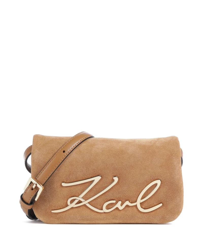 Karl Lagerfeld K/Signature 2.0 Soft Crossover väska caramel