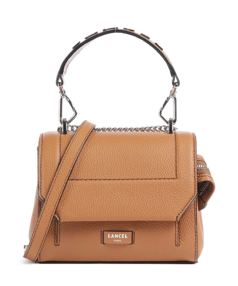 Lancel Ninon S Axelremsväska camel