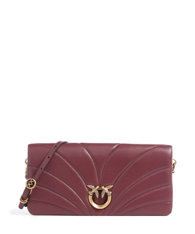 Pinko Click Horizontal Classic Crossover väska ribes intenso/antique gold