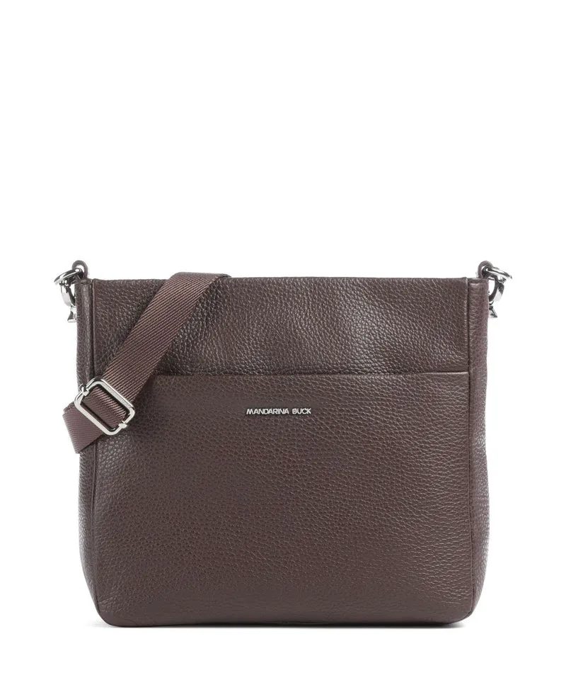 Mandarina Duck Mellow Leather Crossover väska espresso