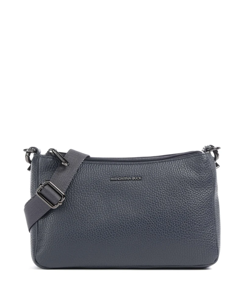 Mandarina Duck Mellow Leather Crossover väska dress blue