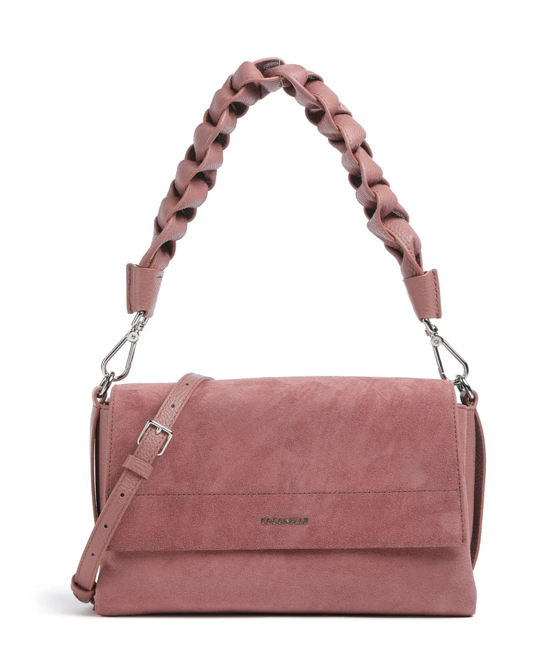 Coccinelle Boheme Suede Axelremsväska winter rose