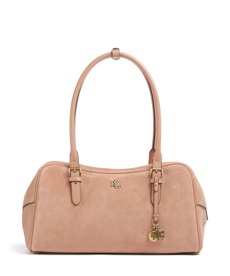 Lauren Ralph Lauren Marcy Large Axelremsväska pink sienna