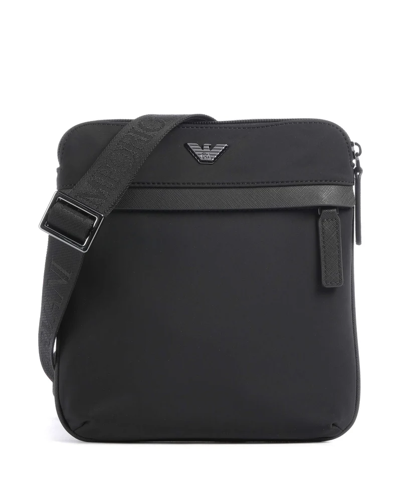 Emporio Armani Nylon Recycled Crossover väska black beauty
