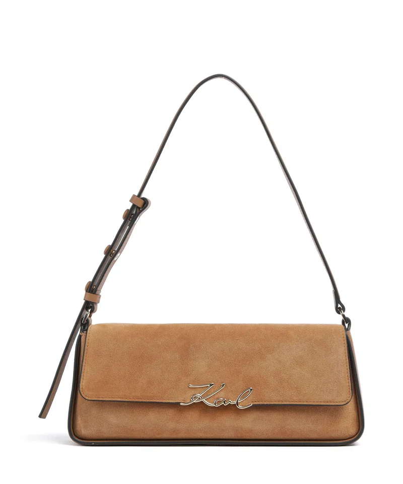 Karl Lagerfeld K/Signature Axelremsväska caramel