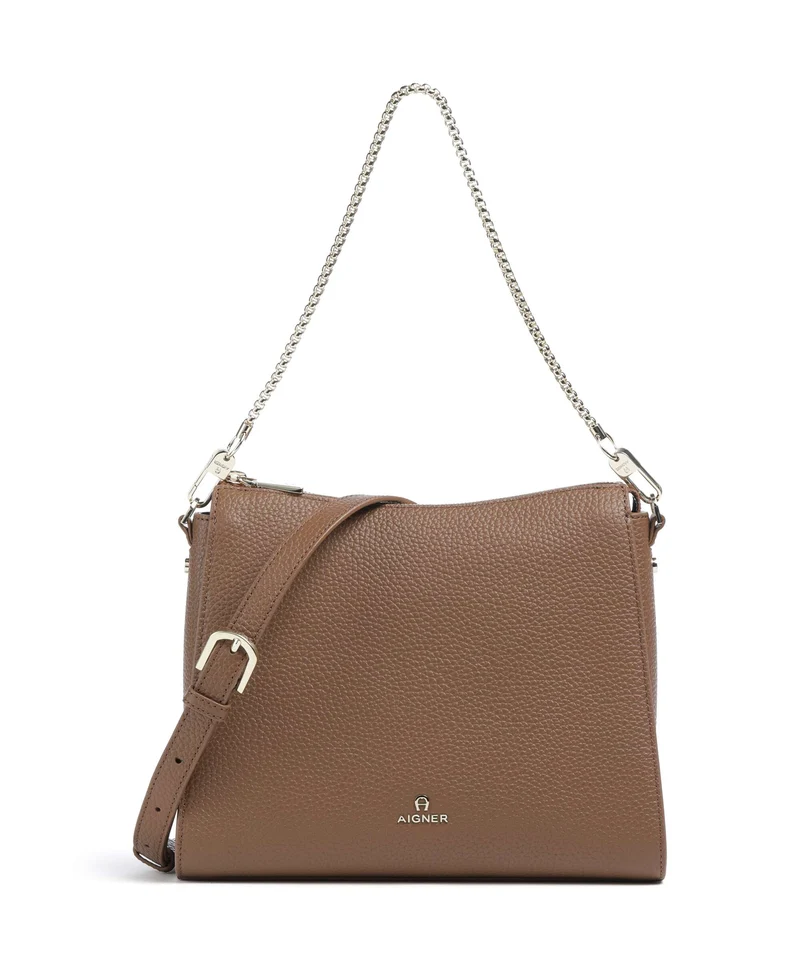 Aigner Ivy M Axelremsväska saddle brown