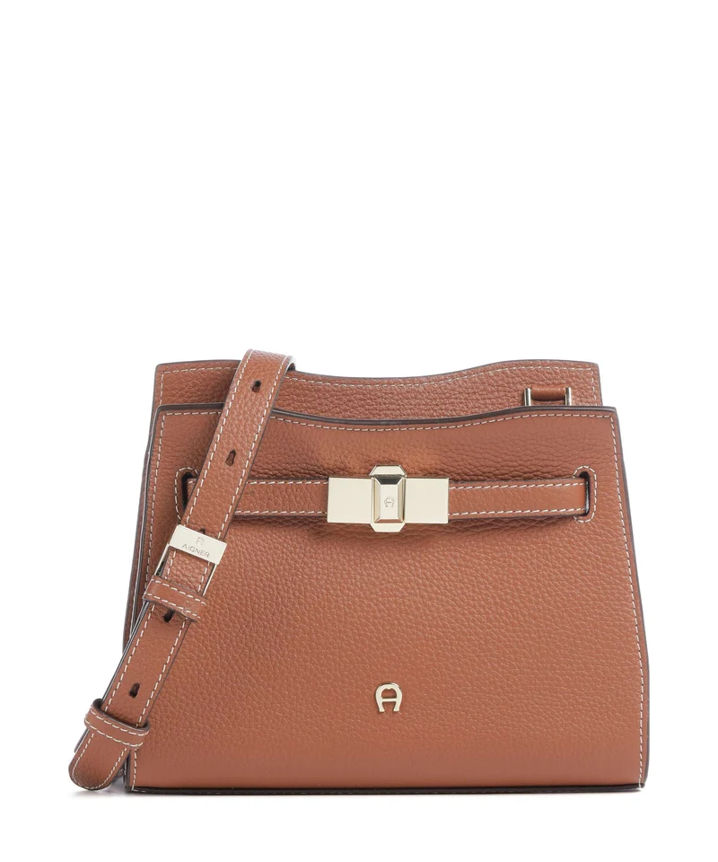 Aigner Farah S Crossover väska cognac brown