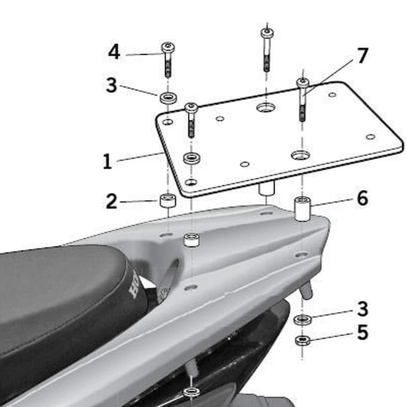 SHAD Top Master Fitting Set - Honda H0VS12ST