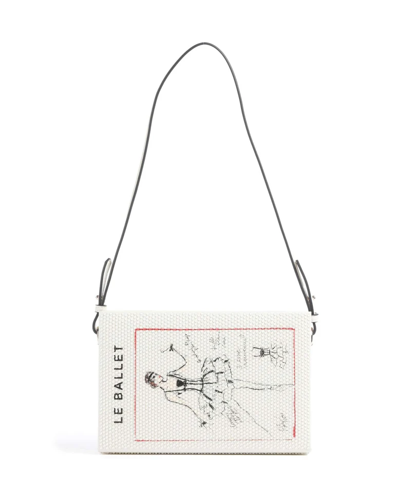 Karl Lagerfeld K/Soiree Book Axelremsväska off white embellishment