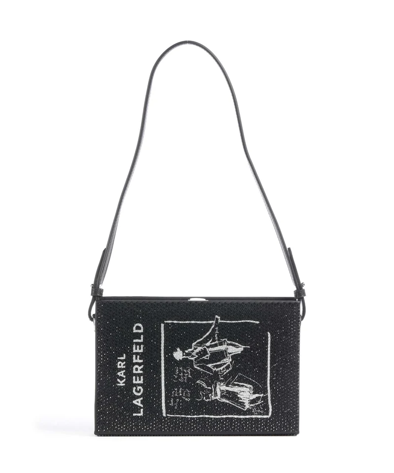 Karl Lagerfeld K/Soiree Book Axelremsväska black embellishment