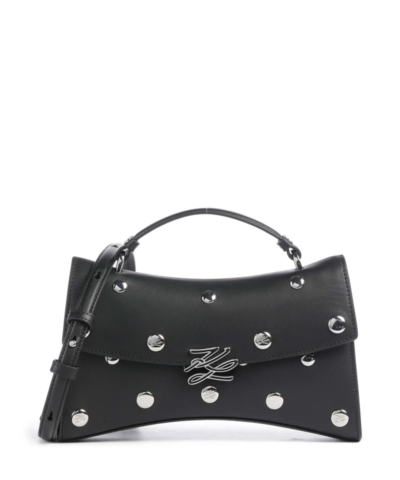 Karl Lagerfeld K/Autograph Twist Crossover väska black embellishment