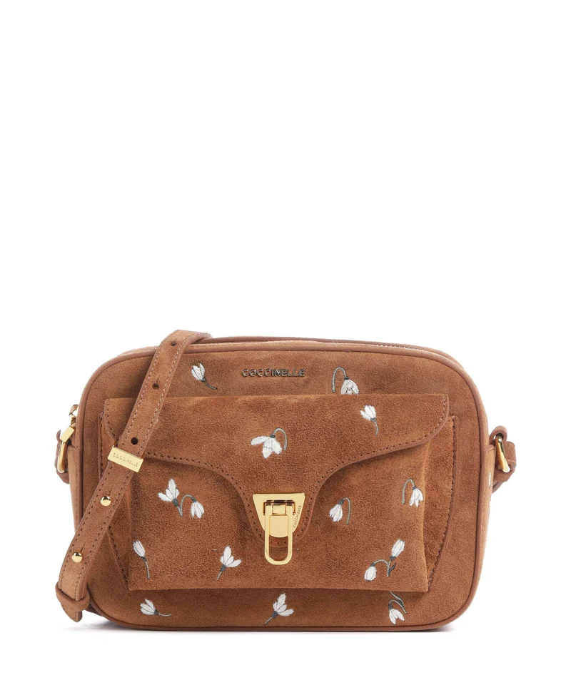 Coccinelle Beat Crossover väska cognac