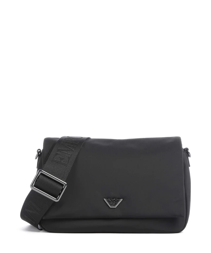 Emporio Armani Nylon Recycled Crossover väska black beauty